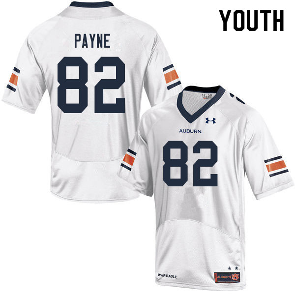 Youth #82 Cameron Payne Auburn Tigers College Football Jerseys Sale-White